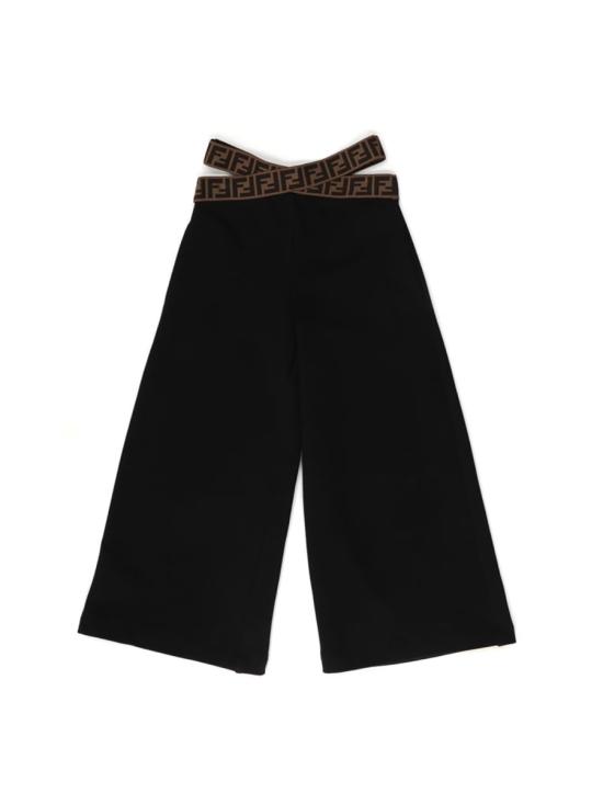 26FW [키즈] 펜디 스트레이트 팬츠 JFF288K 5V0F1JDZ BLACK - FENDI