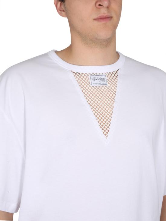  라프 시몬스 반팔 티셔츠 231 126A 190011010 WHITE - RAF SIMONS