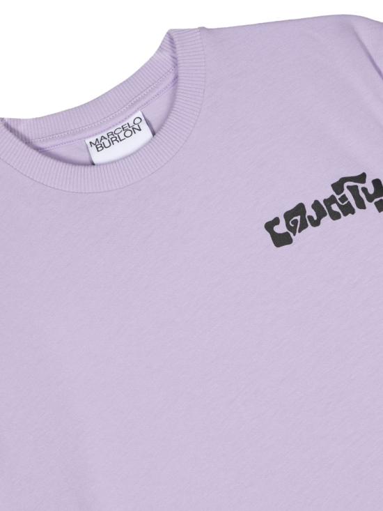  [키즈] 마르셀로 불론 티셔츠 CGAA001K S23JER0053625 LILAC - MARCELO BURLON