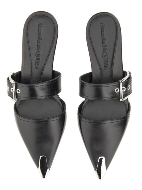  알렉산더 맥퀸 뮬/슬리퍼 733188 WHSWD1081 Black - ALEXANDER MCQUEEN