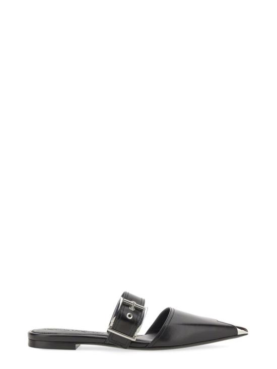  알렉산더 맥퀸 뮬/슬리퍼 733188 WHSWD1081 Black