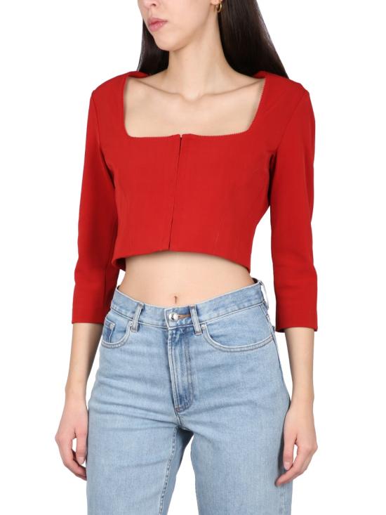  아크네 스튜디오 긴팔 티셔츠 AC0553 ACK RED - ACNE STUDIOS