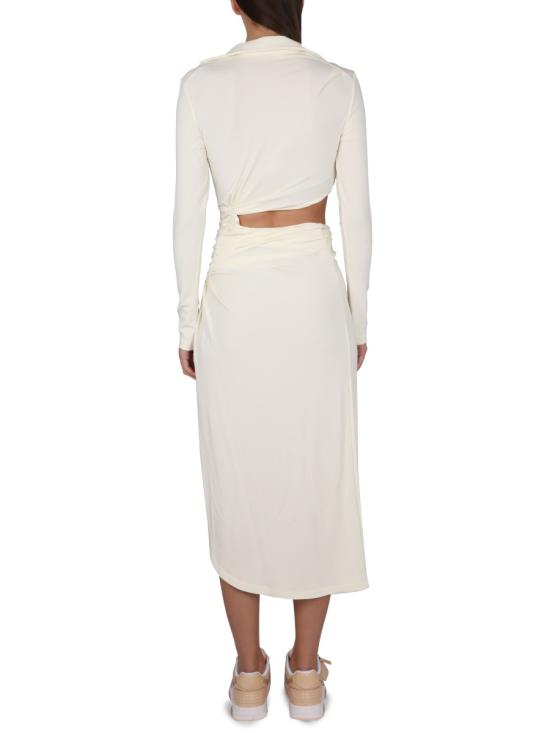  오프화이트 롱 원피스 OWDB455 S23FAB0010400 WHITE - OFF WHITE