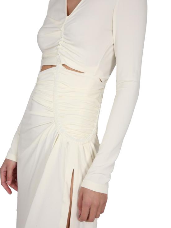  오프화이트 롱 원피스 OWDB455 S23FAB0010400 WHITE - OFF WHITE