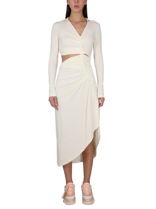  오프화이트 롱 원피스 OWDB455 S23FAB0010400 WHITE