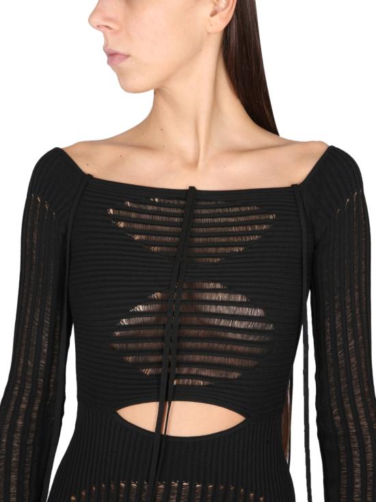  안드레아 아다모 원피스 ADPS23DR20947473 0473 BLACK - ANDREA ADAMO