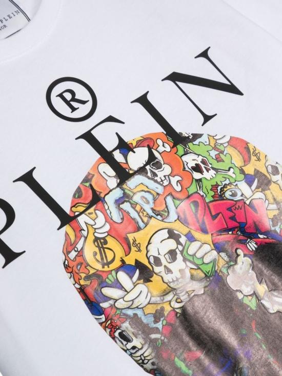  [키즈] 필립 플레인 티셔츠 2VM002K LAA2410101 WHITE - PHILIPP PLEIN