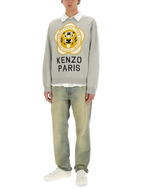  겐조 스웨터 FD65PU429 3BB93 Grey - KENZO