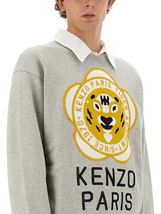  겐조 스웨터 FD65PU429 3BB93 Grey - KENZO