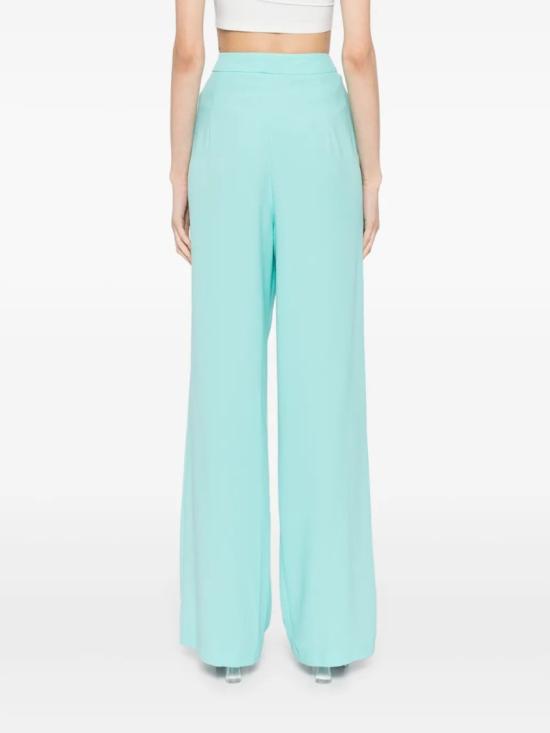  사이드 코베이시 스트레이트 팬츠 와이드 레그 실루엣의 제트 블랙 테일러드 - SAIID KOBEISY