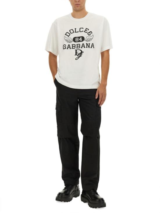  돌체앤가바나 반팔 티셔츠 G8PN9Z G7NSNW0111 White - DOLCE & GABBANA