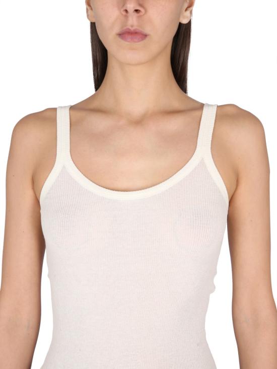 26FW 보테가베네타 민소매 티셔츠 740411 V2R709071 WHITE - BOTTEGA VENETA