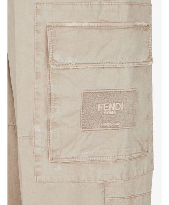 25FW 펜디 스트레이트 팬츠 FB0886 AO6YF1LU2 BEIGE - FENDI