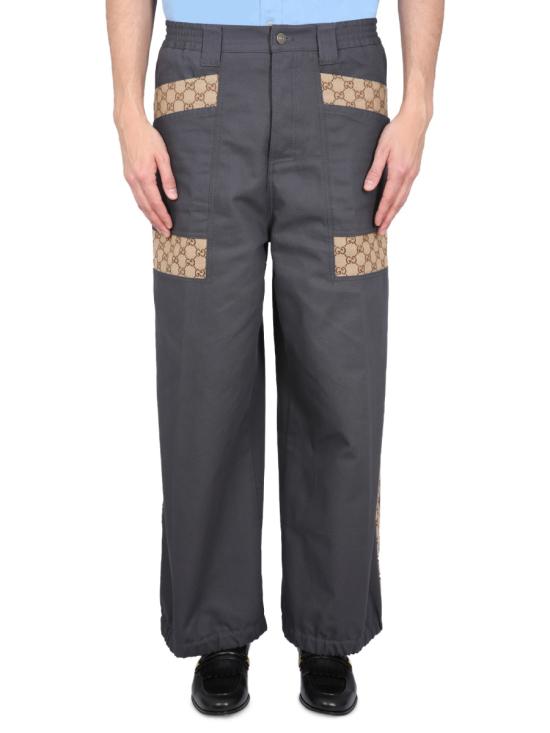 26FW 구찌 GG 코튼 캔버스 팬츠 742596 XDCEY1168 MULTICOLOUR