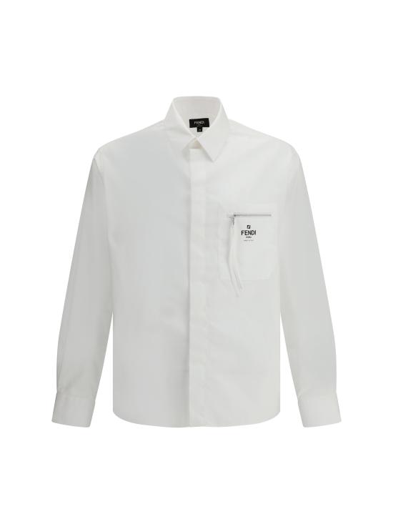 25FW 펜디 긴팔 셔츠 FS1098AN08 F0QA0 WHITE