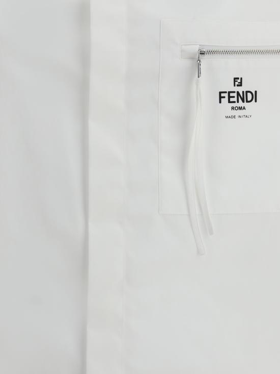 25FW 펜디 긴팔 셔츠 FS1098AN08 F0QA0 WHITE - FENDI