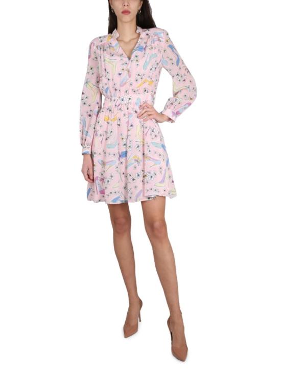  모스키노 미디 원피스 04541140 1223 Purple - MOSCHINO