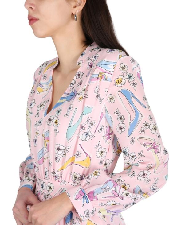  모스키노 미디 원피스 04541140 1223 Purple - MOSCHINO