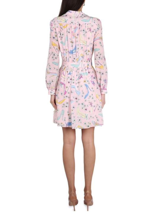  모스키노 미디 원피스 04541140 1223 Purple - MOSCHINO