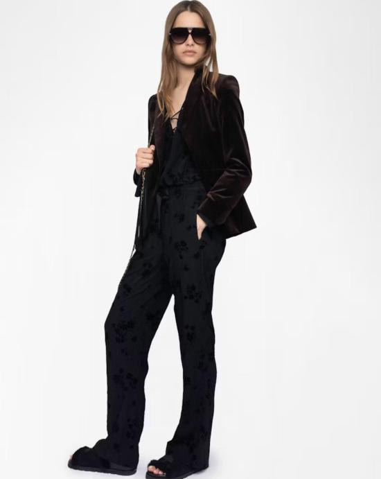 25FW 자딕앤볼테르 스트레이트 팬츠 WWPA01877 011 Black - ZADIG & VOLTAIRE