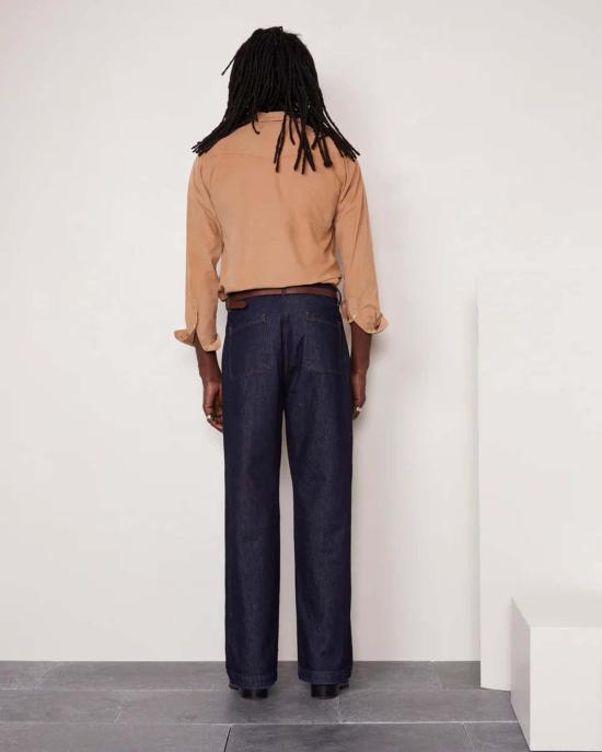  오피신 제네랄 긴팔 셔츠 Officine Generale Lipp  세피아 - OFFICINE GENERALE