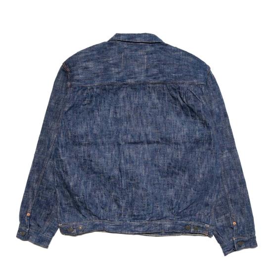  스튜디오 다치산 데님 자켓 Studio D'artisan D4603 "Sou Ai" 15oz 트윈 인디고 셀비지 데님 타입 II 재킷 - STUDIO D'ARTISAN
