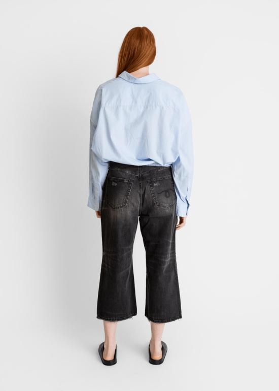  알13 데님 팬츠 R13 크롭 와이드 레그 진 - R13