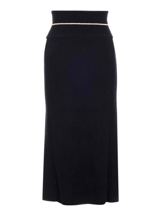  몽클레어 미디 스커트 9H00004M1313999 Black - MONCLER