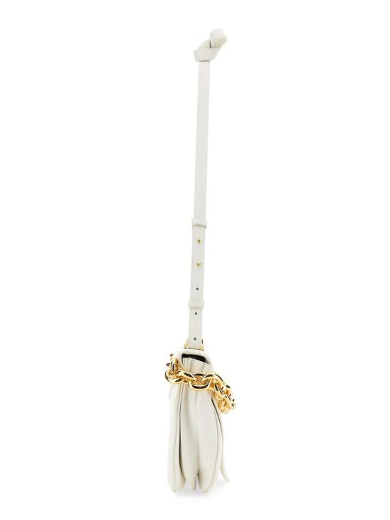  보테가베네타 해머드 레더 크로스바디백 667398V12M09009 White - BOTTEGA VENETA