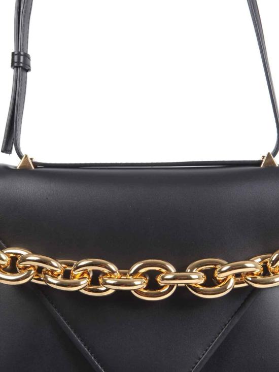  보테가베네타 레더 마운트백 667399V12J08425 Black - BOTTEGA VENETA