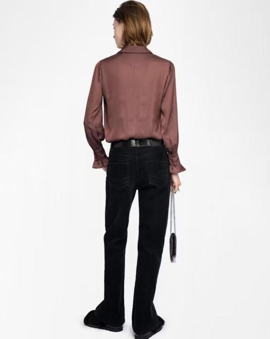 25FW 자딕앤볼테르 THELY 텔리 플루이드 셔츠 WWSH02226 540 Purple - ZADIG & VOLTAIRE