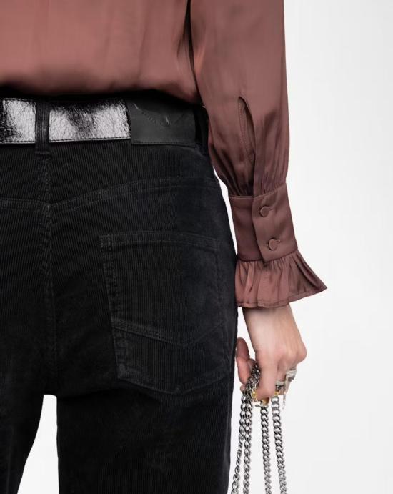 25FW 자딕앤볼테르 THELY 텔리 플루이드 셔츠 WWSH02226 540 Purple - ZADIG & VOLTAIRE