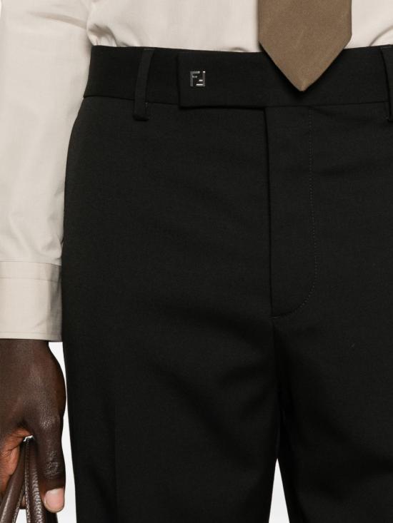 25FW 펜디 스트레이트 팬츠 FB1089AU60 F0QA1 Black - FENDI