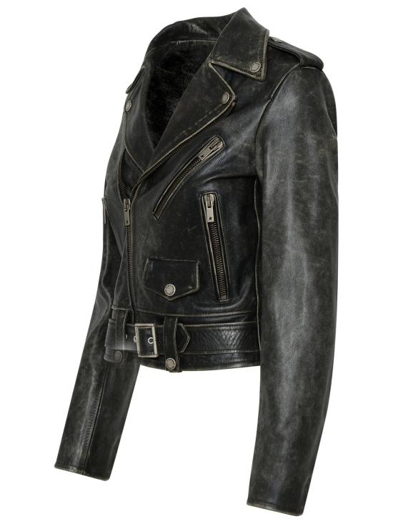 26SS 골든구스 가죽 자켓 GWP00848 P00064790100 Black - GOLDEN GOOSE