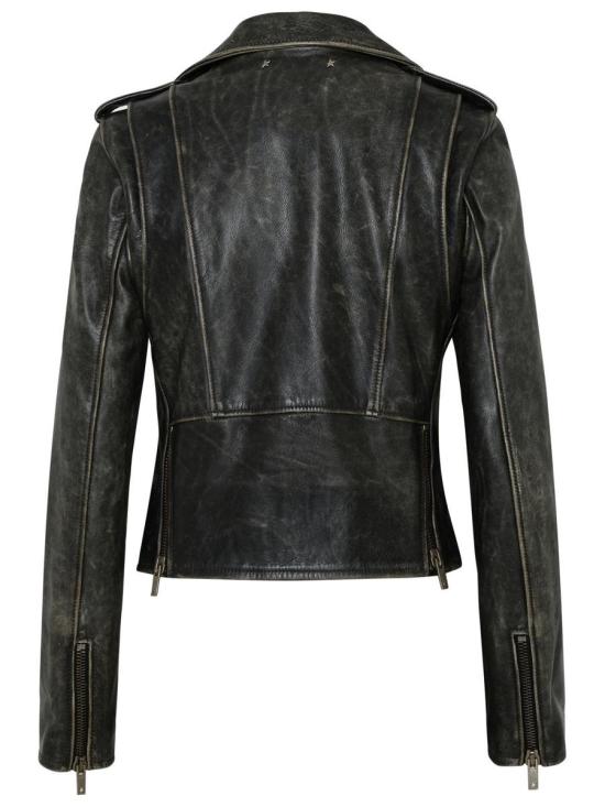 26SS 골든구스 바이커 자켓 GWP00848 P00064790100 Black - GOLDEN GOOSE