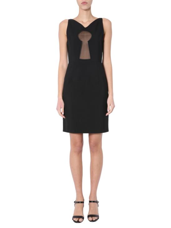  모스키노 미디 원피스 04350518 2555 BLACK - MOSCHINO