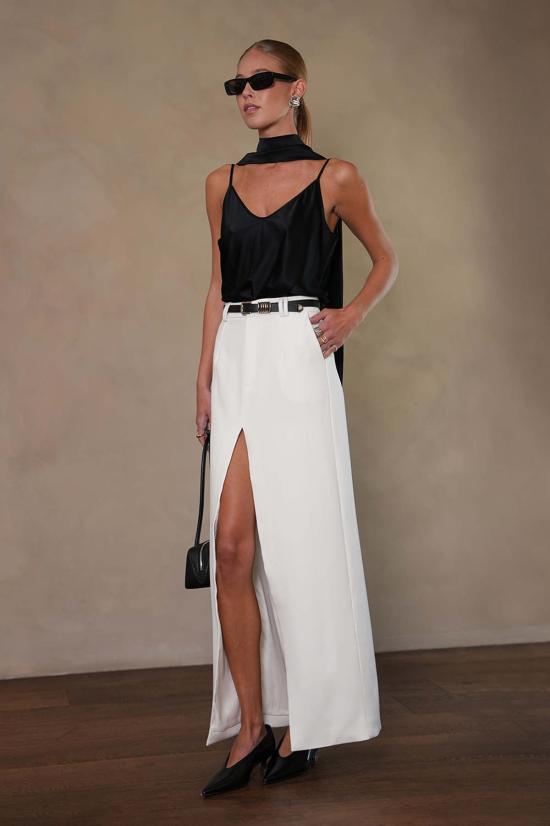  파렌테지 캐미솔 알리나 실크 스카프 탑 - PARENTEZI