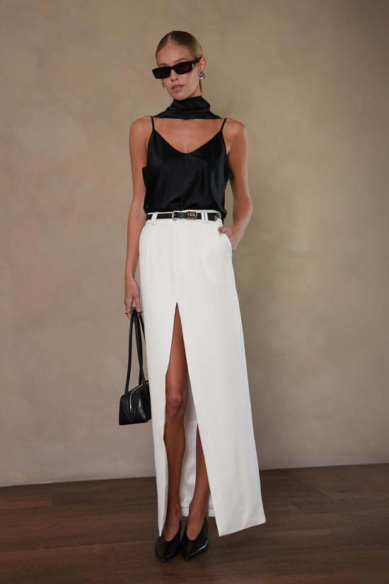  파렌테지 캐미솔 알리나 실크 스카프 탑 - PARENTEZI