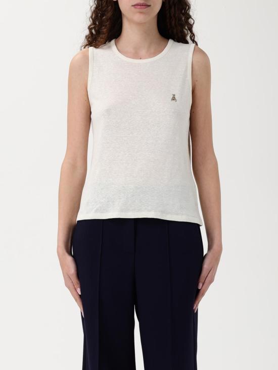 25SS 파트리지아페페 반팔 티셔츠 2M4458J291 B823 Ivory