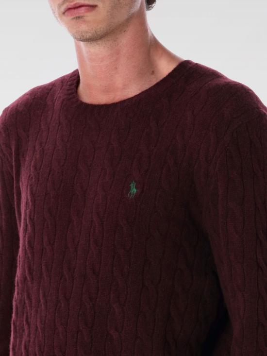 25FW 폴로 랄프로렌 스웨터 710876762 011 Wine - POLO RALPH LAUREN