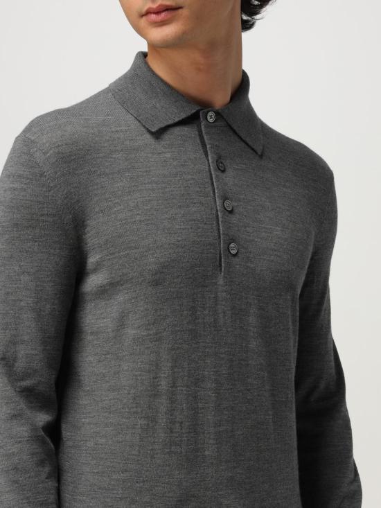 25FW 톰포드 폴로 티셔츠 KPL003YMW103 IG680 Grey - TOMFORD