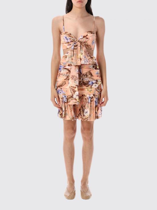 25FW 짐머만 롱 원피스 3492DSS254 PCHMUFL Pink