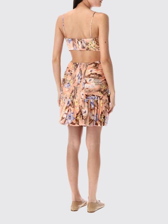 25FW 짐머만 롱 원피스 3492DSS254 PCHMUFL Pink - ZIMMERMANN