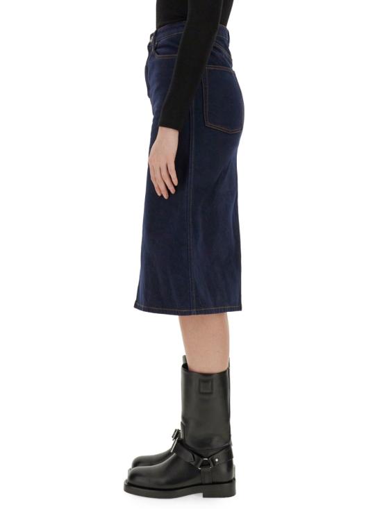  버버리 미디 스커트 8080783 A1503 DENIM - BURBERRY