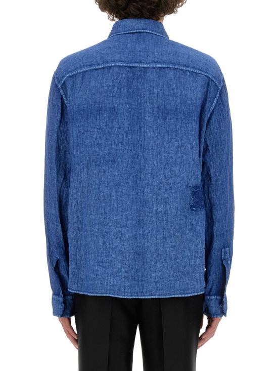  버버리 긴팔 셔츠 8081690 B7323 AZURE - BURBERRY