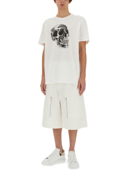  알렉산더 맥퀸 반팔 티셔츠 776351 QTAAQ0909 WHITE - ALEXANDER MCQUEEN
