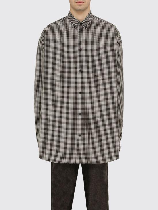 26SS 발렌시아가 긴팔 셔츠 725377 TLM111070 BLACK