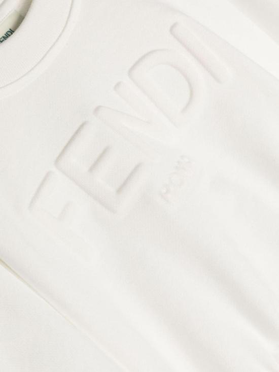 25FW [키즈] 펜디 풀오버 JFH144K 5V0F0TU9 WHITE - FENDI