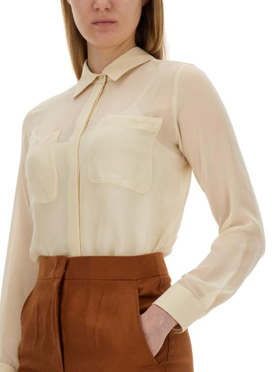 26FW 막스마라 봉골라 실크 셔츠 2411261012600 072028 IVORY - MAX MARA