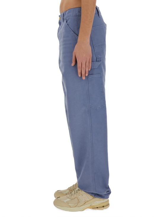  칼하트 WIP 디어본 캔버스 싱글 니 팬츠 I031497 1YD 3K 32 BLUE - CARHARTT WIP